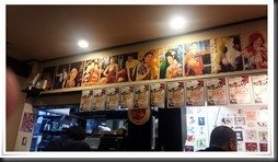 カウンター席上のポスター@梵久楽 カウンター席上のポスター@梵久楽