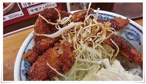 ソースかつ丼アップ＠鉄板酒場 鐵一 八重洲地下街店