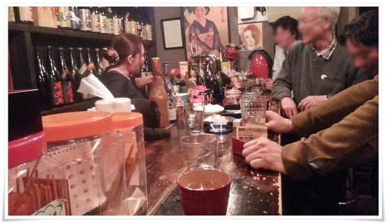 立ち飲みカウンター席@かくうち うえだ 立ち飲みカウンター席@かくうち うえだ