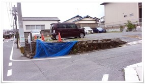 駐車場の案内板も撤去＠永ちゃん食堂