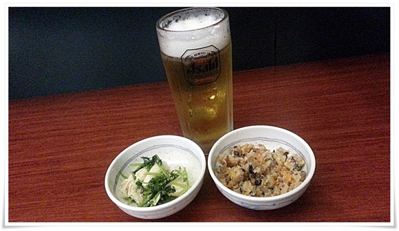 生ビール＋小鉢2品＠一銭洋食 TSUDA屋