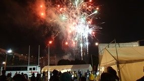 昨年の花火＠まつり起業祭八幡2014