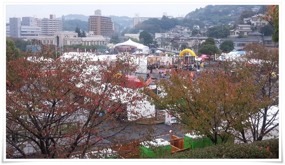 食のゾーン全景＠まつり起業祭八幡2014