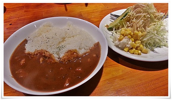 Bセットのカレー＆サラダ＠珈琲 中川
