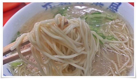 定番の細麺＠元祖長浜屋