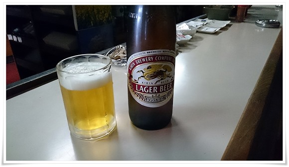 瓶ビールで乾杯＠平島酒店