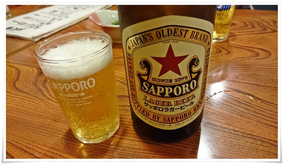 サッポロラガー赤星@喰わんか屋 中央町店 サッポロラガー赤星@喰わんか屋 中央町店