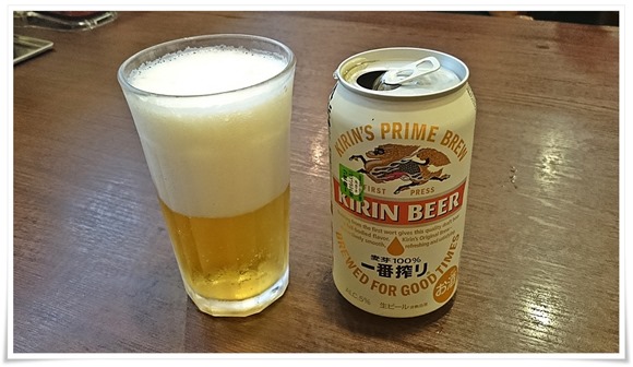 缶ビールで乾杯＠ココ壱 八幡東区平野店
