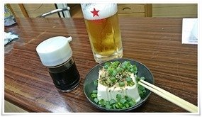 生ビールで乾杯＠井形酒店