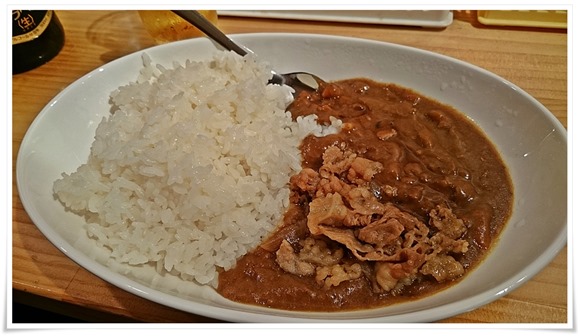 カレーライス肉トッピング＠〆のうどん