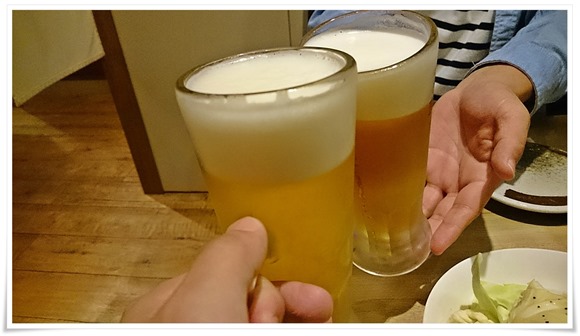 生ビールで乾杯＠九州うまいもん酒場 SUSU