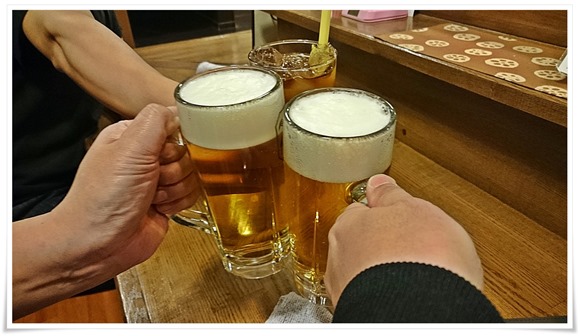 生ビールで乾杯＠隠れ家ダイニングTOMMY