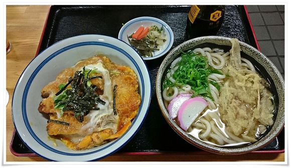 カツ丼うどんセット＠手打ちうどん 宇佐屋