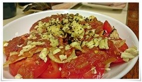 トマトチーズ焼き@こずえ食堂 トマトチーズ焼き@こずえ食堂