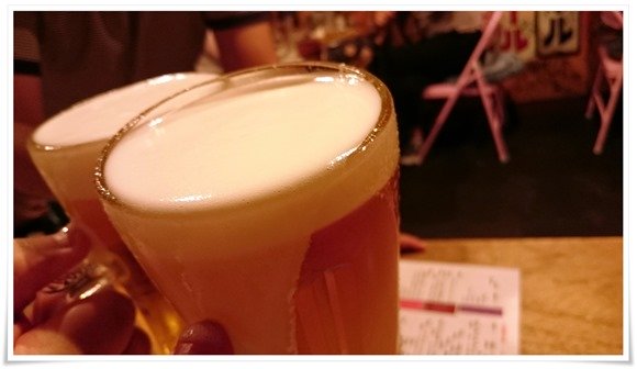 生ビールで乾杯@奇跡の手羽先 サラリーマン横丁 生ビールで乾杯@奇跡の手羽先 サラリーマン横丁