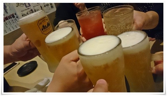 キンキンに冷えた生ビール@まぐろやしのちゃん キンキンに冷えた生ビール@まぐろやしのちゃん