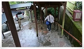 雨でも濡れません＠国見温泉 あかねの郷