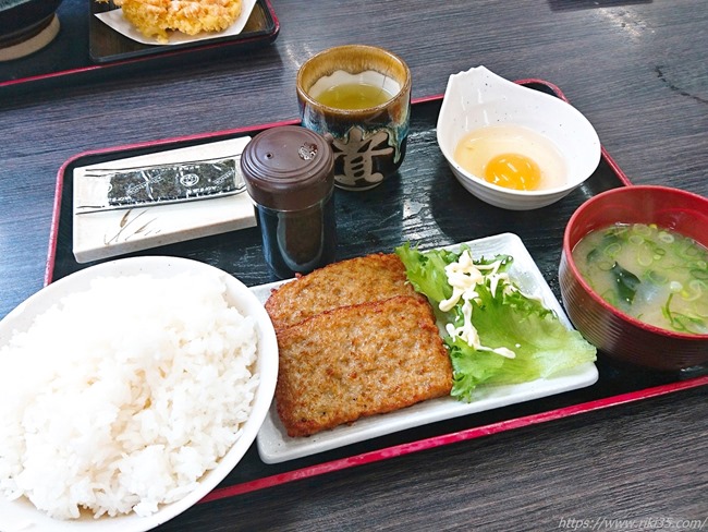 つくね朝定食＠資さんうどん中間店