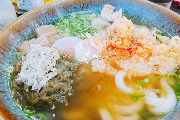 牛すじ＆牛テッチャンうどん