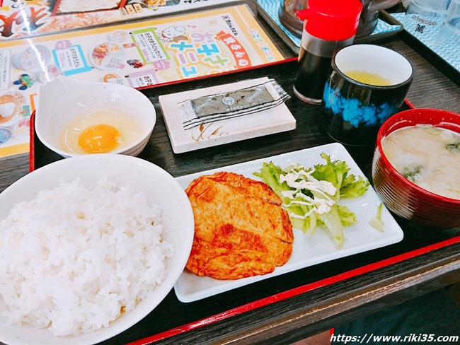 炙り天朝定食＠資さんうどん伊都店