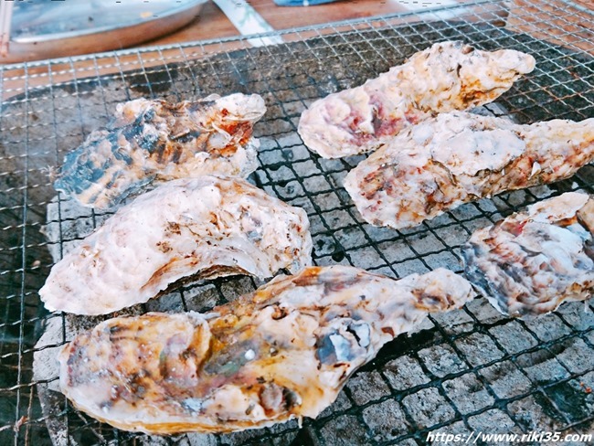 焼き牡蠣＠お魚直売所 とと市場