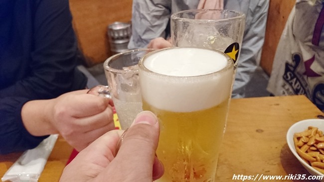 乾杯＠ホームラン食堂