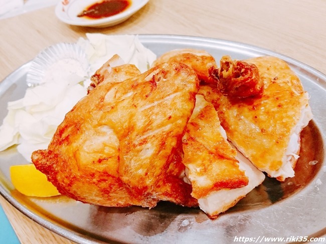 鶏の半身揚げ＠餃子のたっちゃん銀天街店