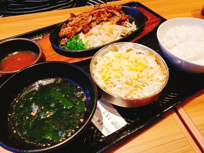 カルビ定食＠韓丼