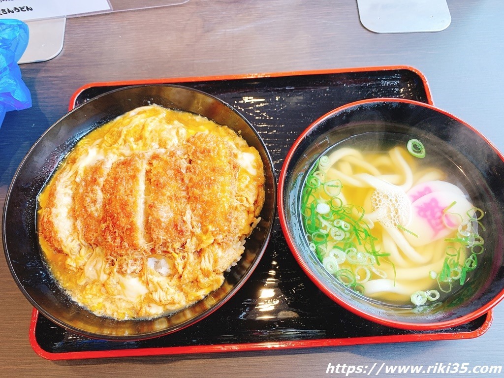 カツとじ丼＋ミニうどん＠資さんうどん則貞店