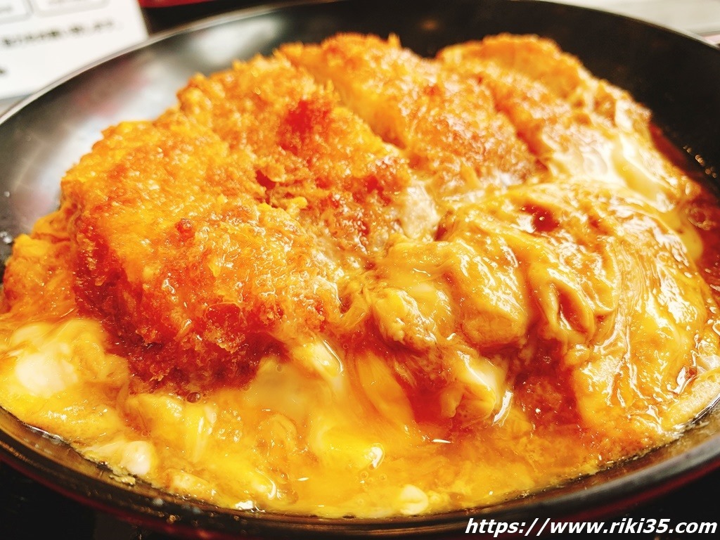 カツとじ丼アップ＠資さんうどん則貞店