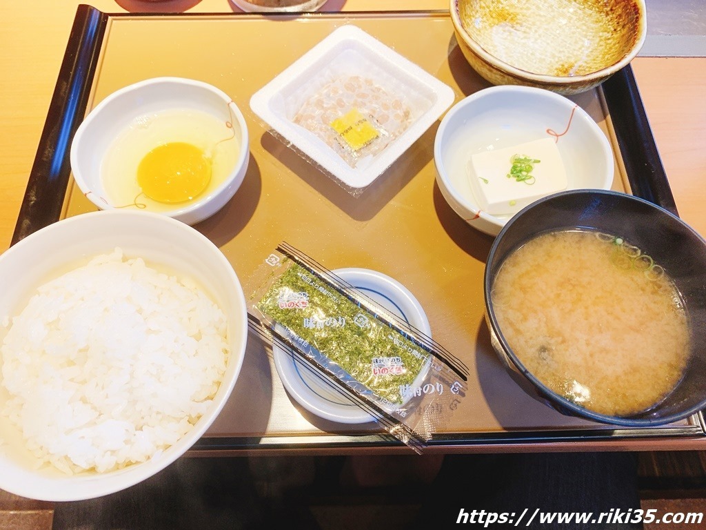 納豆朝食＠やよい軒本城店