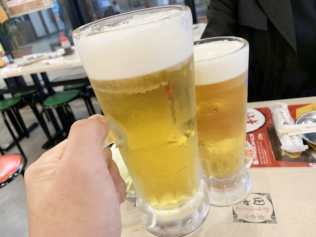 プレモルで乾杯