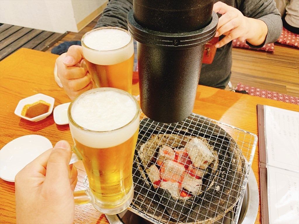 生ビールで乾杯