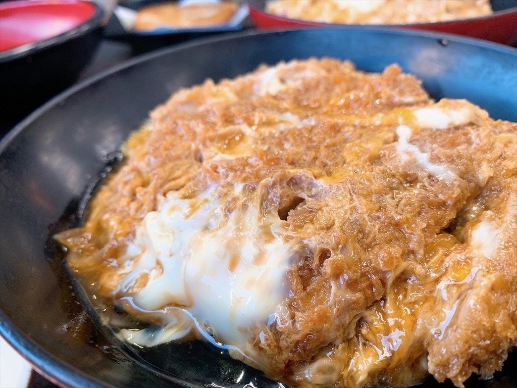 かつとじ丼ご飯少な目